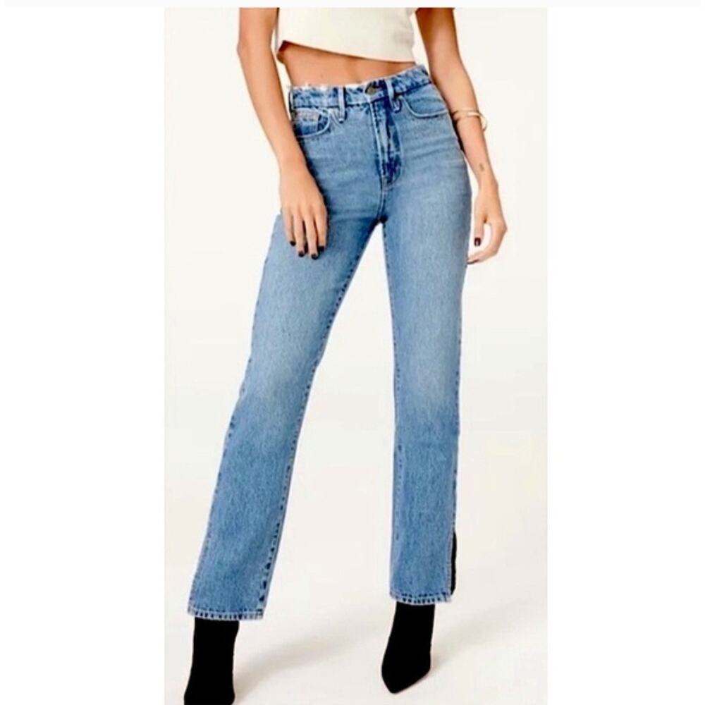 Good American Good Boy High Rise Straight Jeans 4/27